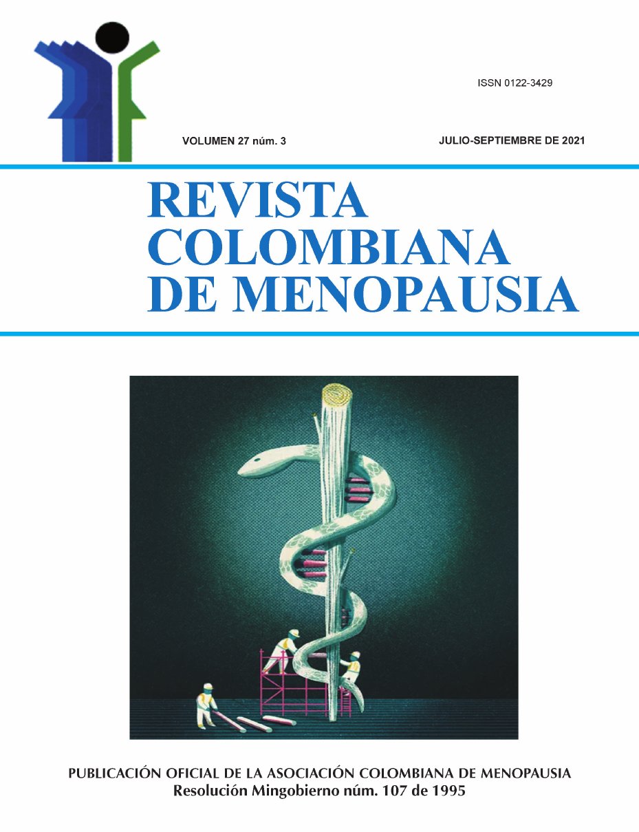Portada de la revista: ilustración de una vara de Esculapio cuya serpiente forma una doble hélice de ADN, con trabajadores en andamios reparándola.